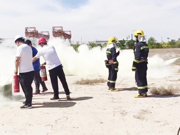 甘肅建投新能源公司  開展2022年安全生產應急救援演練