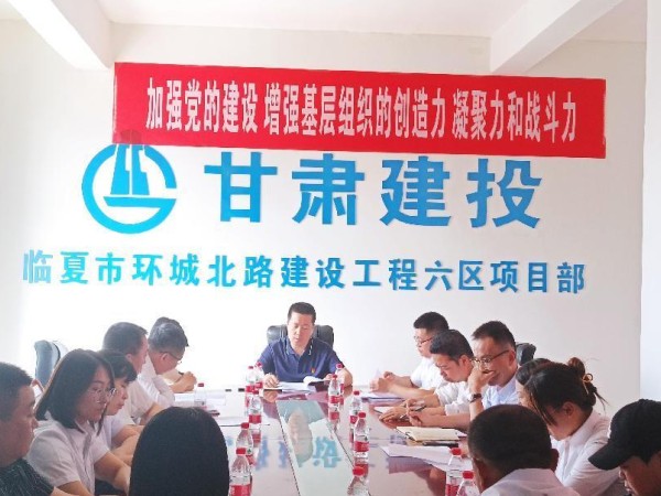 【主題教育】  甘肅建投新能源公司總經(jīng)理趙琰森赴路橋公司臨夏項(xiàng)目組織開展主題教育專題黨課暨項(xiàng)目調(diào)研專題會議